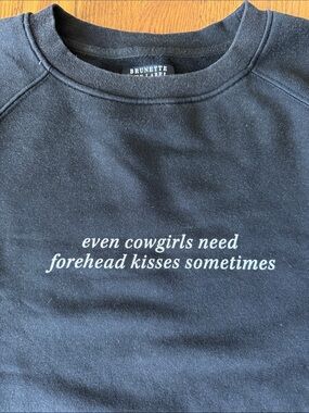 Brunette The Label Washed Black Women’s Crewneck